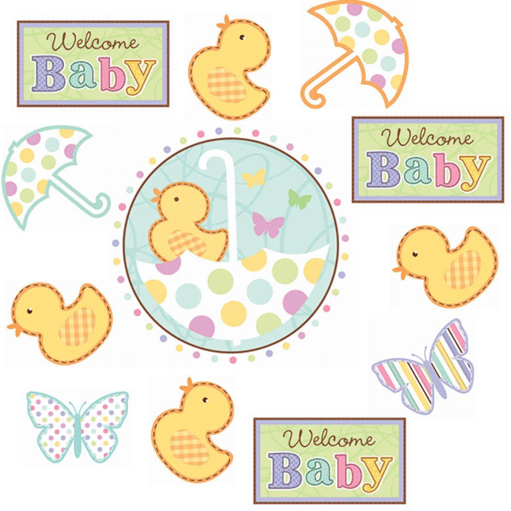 Baby Shower Cutouts 12pcs Party Party
