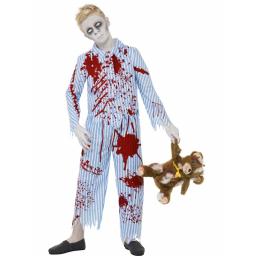 Zombie Pyjama Boy Costume Top and Trousers
