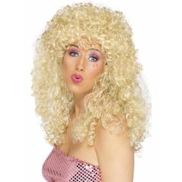 Boogie Babe Wig Blond Long Curly