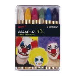 Carnival Greasepaint Crayons 6 Colour