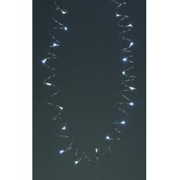 50 LED Wire Lights w Timer White W Proof