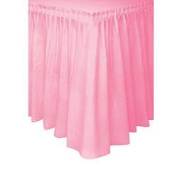 Lovely Pink Plastic Table Skirt 29in x 14Ft