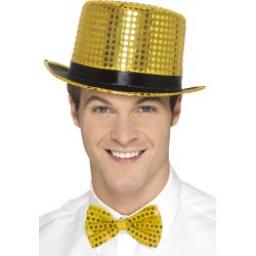 Sequin Top Hat Gold