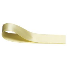 Double Sided Satin Ribbon Yellow 15mm Wide
