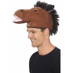 Horse Hat with Mane Brown