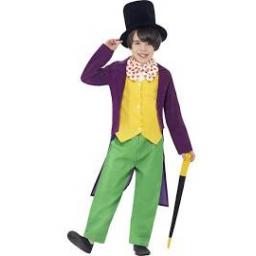 Roald Dahl Willy Wonka Top Trousers Bow Tie Hat Ca