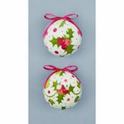 75mm Holly & Ivy Paper Ball