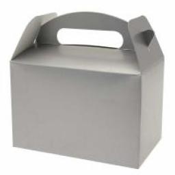 Silver Party Box 6pcs 10x15x9.2 cm