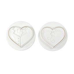 Pavoni - Bride and Groom Plunger Cutters