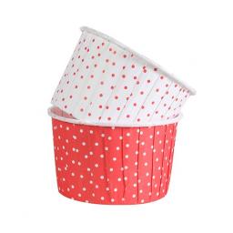 Polka Dot Red Baking Cups 24pcs