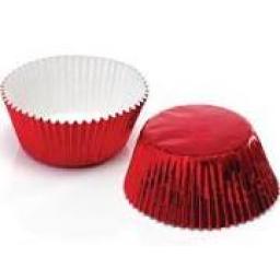 Metallic Red Standard Cupcake Holder 30pcs