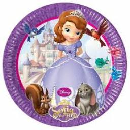 Sofia The First Paper Plates 8 inch 8pcs
