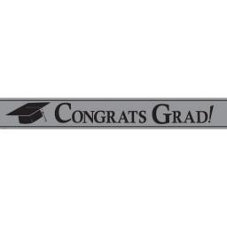 Congrats Grad Foil Banner 7M in length