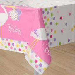 Baby Shower Plastic Tablecover 54x84 inch