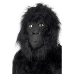 Gorilla Halloween Mask Large Overhead With Hair