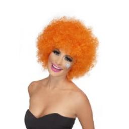 Funky Afro / Crazy Clown Wig Orange