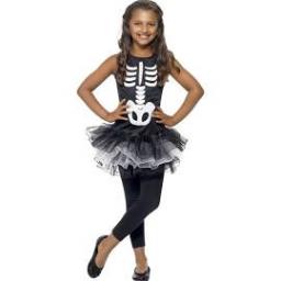 Skeleton Tutu Dress Medium Size age 7-9
