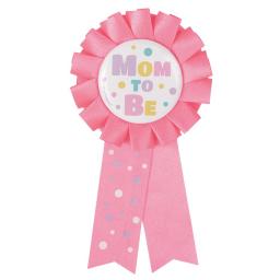 Mom To Be Award Ribbon Pink