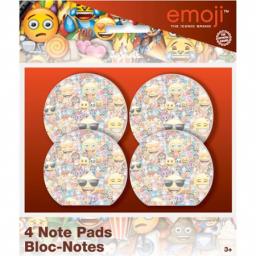 Emoji Shaped Note Pads 4in a pack