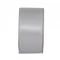Double Sided Satin Ribbon 38mm x 1M Silver