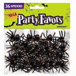 Spiders Plastic 36pcs