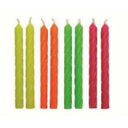 PME 24 Neon Spiral Candles