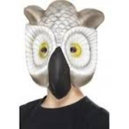 Owl Mask Grey & White EVA