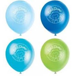 Baby Shower Boy Monkey Latex 11 inch Balloons 8ct