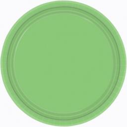 8 Kiwi Green Plates 9"