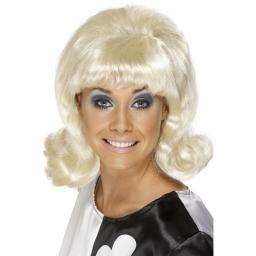 60s Flick-Up Wig Blonde Short