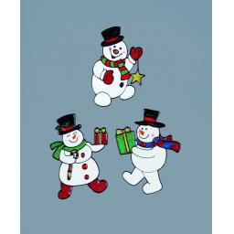 Christmas Window Sticker Assorted Character 20cm