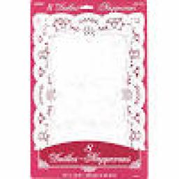 Doilies White Oblong 10x14.5 inch