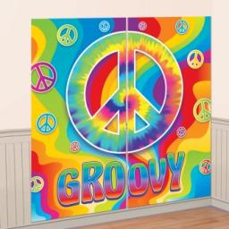 60s Groovy Scene Setters Wall Decorating Kit