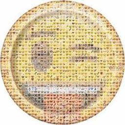 Emoji Paper Plates 8ct 21.9 inch