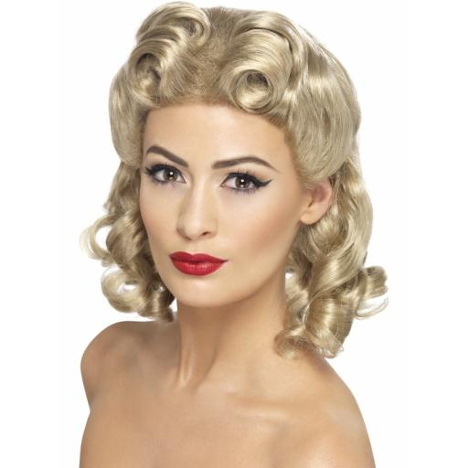 Sweetheart Wig Blonde with Curls