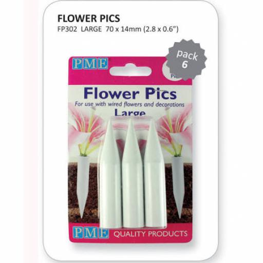 PME Flower Pics Large 6Pcs