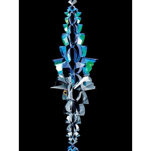 Foil Christmas Garland Irrid 6 Section 2.7m x 20cm