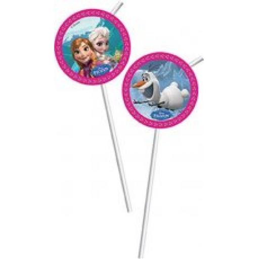 Frozen Drinking Straws 6pcs
