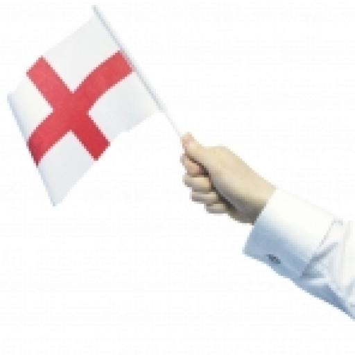 12 Waving England Flags
