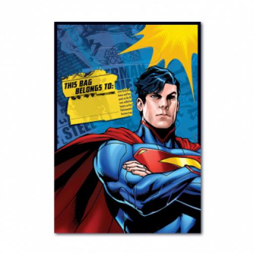 Superman Plastic Party Bags 8pcs