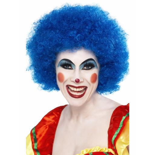 Crazy Clown Wig Blue