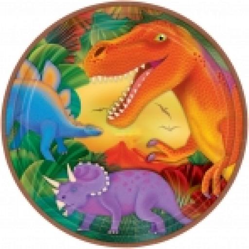 Prehistoric Paper Party plates 8x9 inch