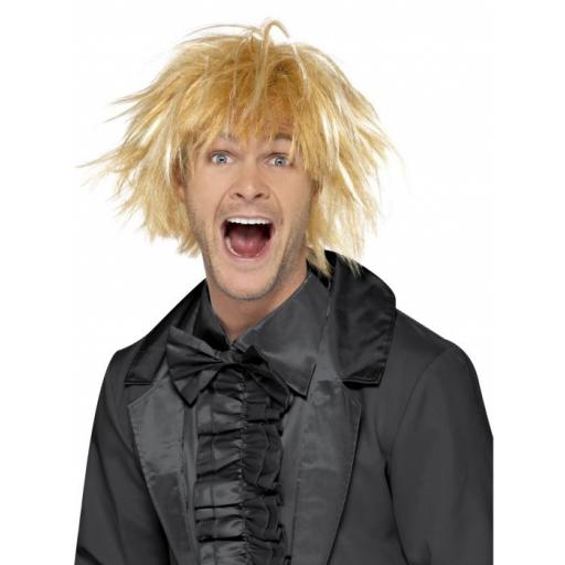 90s Messy Surfer Guy Wig, Blonde, Two Tone