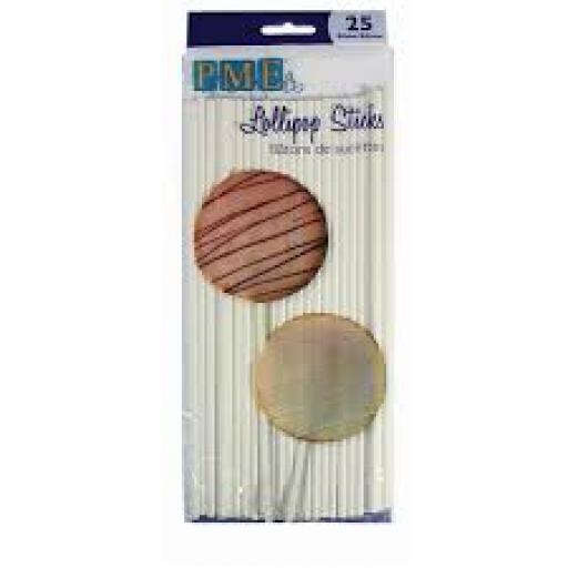 PME Lollipop Sticks Qty 25 20cm