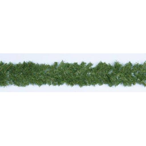 2.7M x 20cm Canadian Pine Garland Green