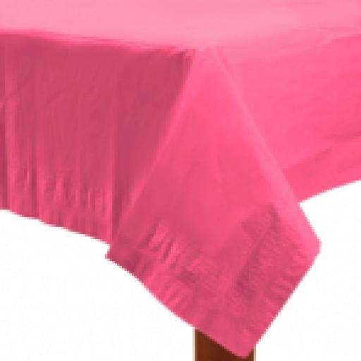 Plastic Lined Tablecover 54x108 inch Magenta