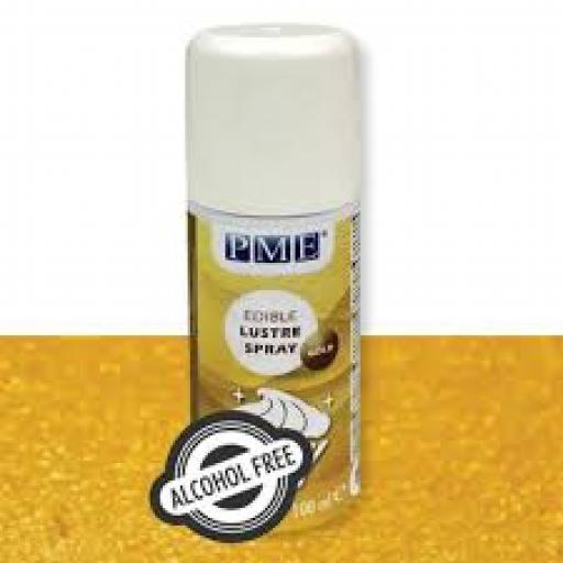 PME Alcohol Free Gold Edible Lustre Spray