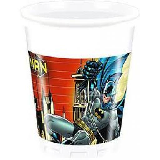 Batman Plastic Cups 8pcs 200ml Party Party