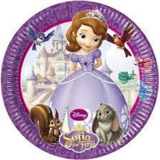 Sofia The First 8x23cm Paper Pates