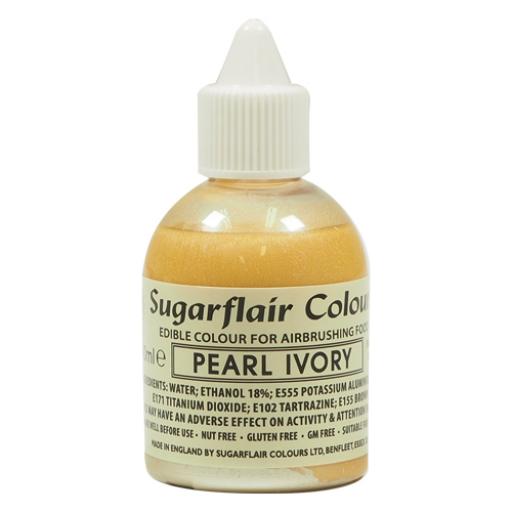 Sugarflair Airbrush Colour - Pearl Ivory Glitter 60ml